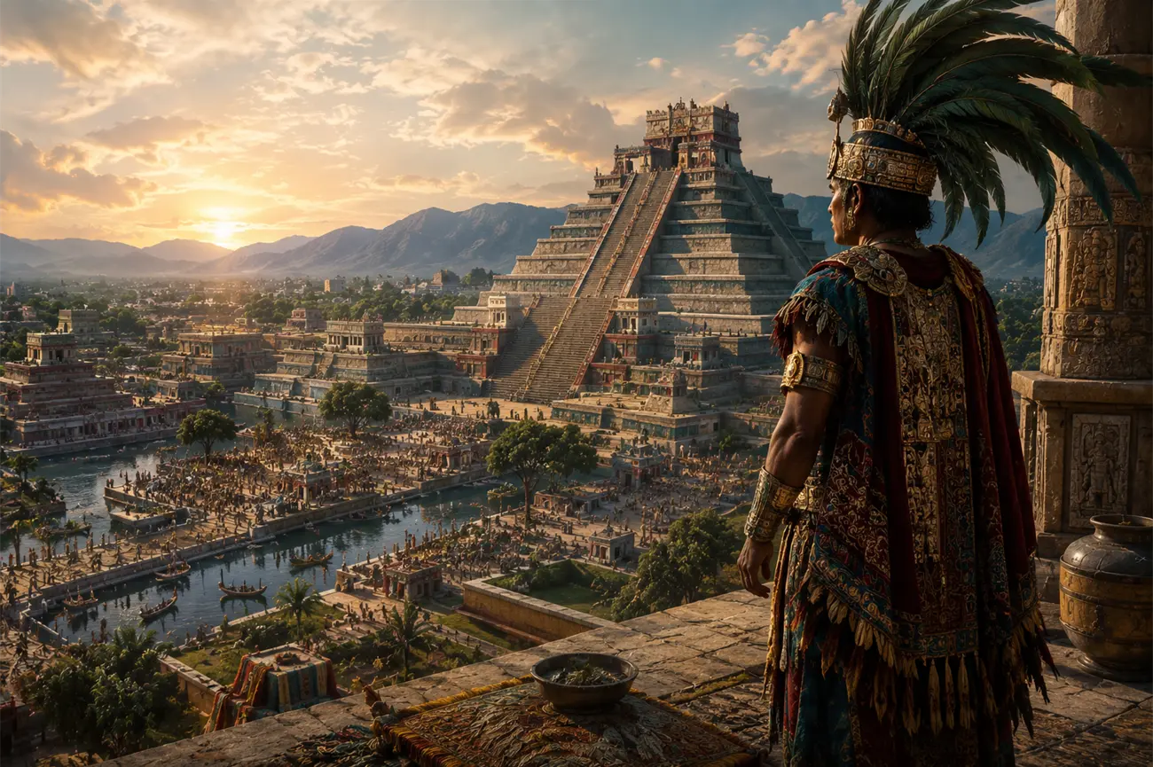 Los gobernantes aztecas que llevaron a Tenochtitlan a su máximo esplendor