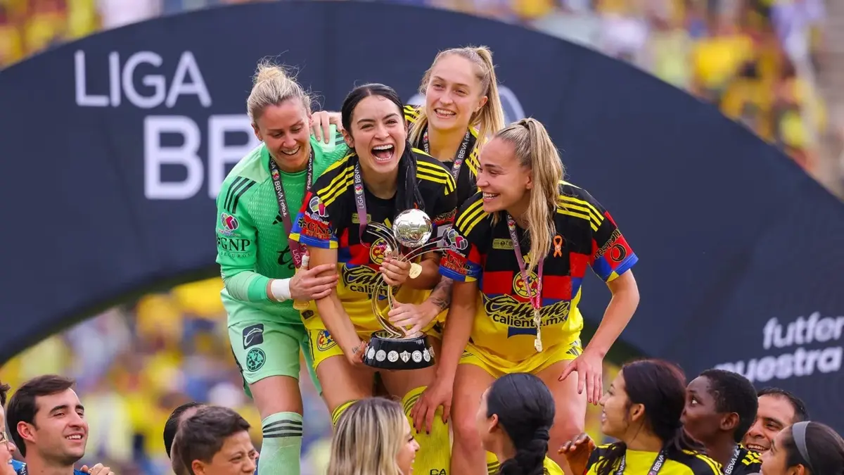 Las del América lograron su tercer título de liga. Foto: Cortesía