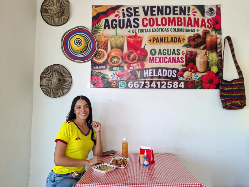 Linda Osorio lleva un pedacito de Colombia al corazón de Culiacán. Foto: Juan Madrigal