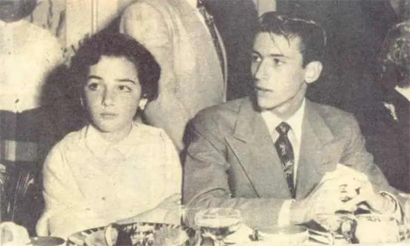 Diana Negrete y Enrique Álvarez Félix convivieron durante la boda de sus padres en 1952. Foto: Cortesía