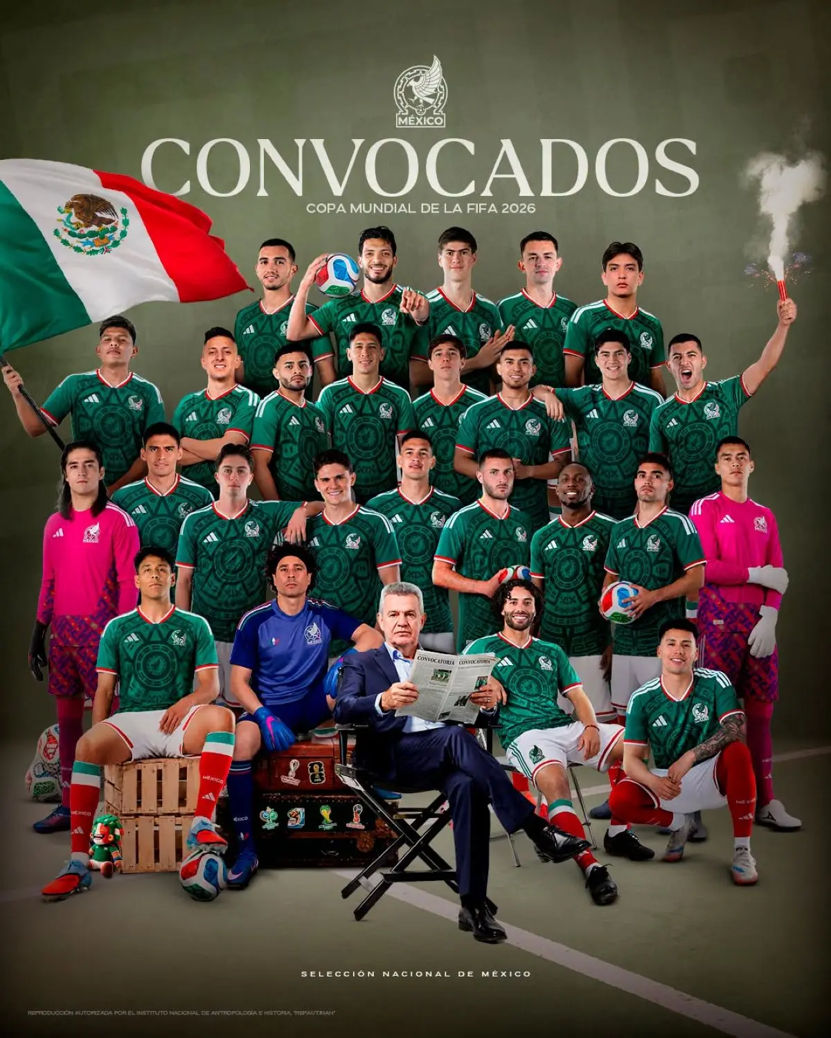Selección de México anuncia convocados al Mundial. Foto: Cortesía