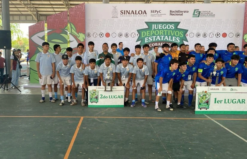 El equipo varonil del Cobaes Villa Juárez logró el subcampeonato estatal luego de una destacada participación frente a los mejores equipos de Sinaloa