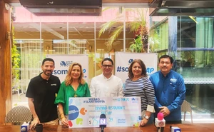 Mesa de la Filantropía entrega más de 25 mil pesos a OYE IAP con apoyo de Cayenna Cocina del Mundo