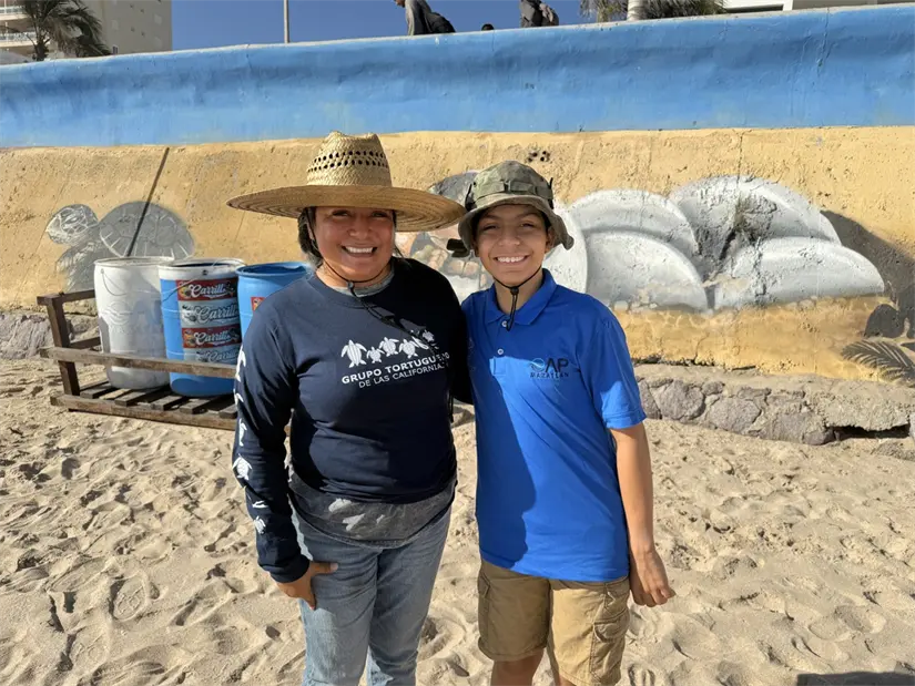 Lluvia, mamá de Benjamin es su mayor apoyo en cada proyecto que el joven emprende en por del medio ambiente