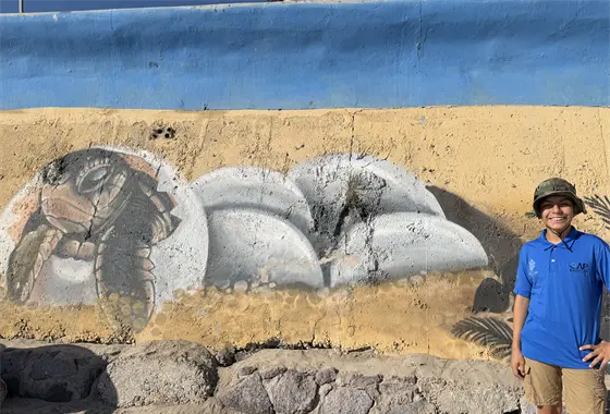 Benjam&iacute;n Ordorica "El guardi&aacute;n de las tortugas" que anidan en las playas de Mazatl&aacute;n