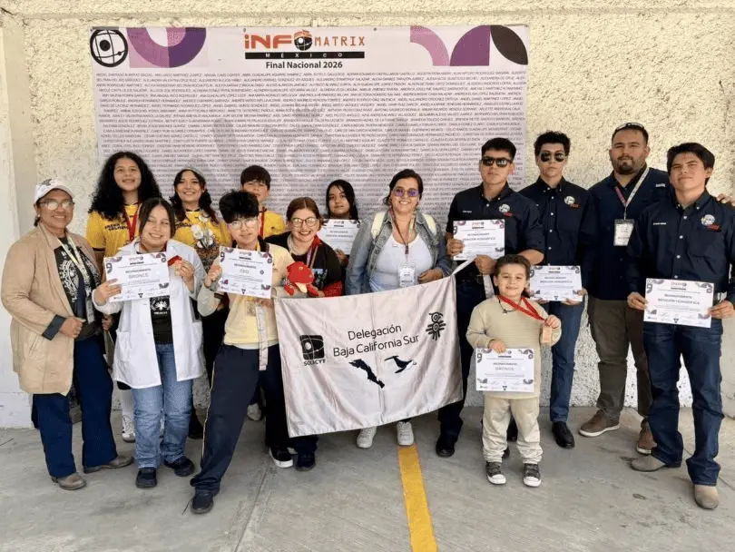 Estudiantes de BCS ganan medalla de oro internacional. Foto: Cortesía