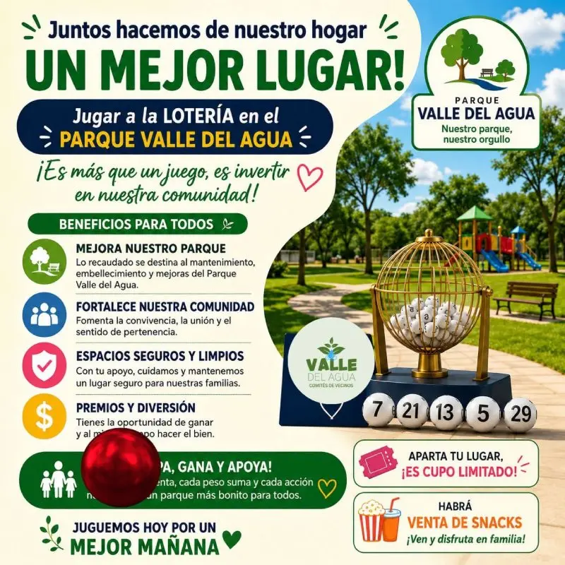 Parte de lo recaudado durante las partidas será destinado a mejoras y mantenimiento del parque.