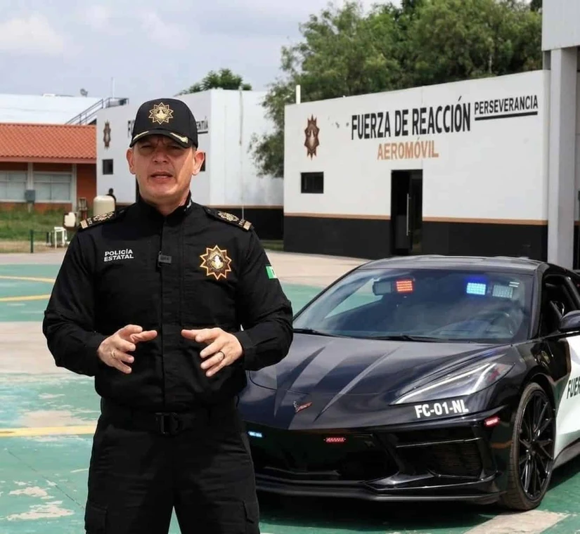 Convierten autos de lujo en patrullas en Nuevo León de cara al Mundial. Foto: Cortesía