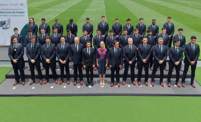 Selección Mexicana recibe el abanderamiento de Claudia Sheinbaum para el Mundial 2026
