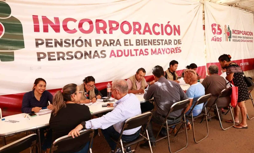 Anuncian registro para Pensiones de Adultos Mayores y Mujeres Bienestar. Foto: Cortesía