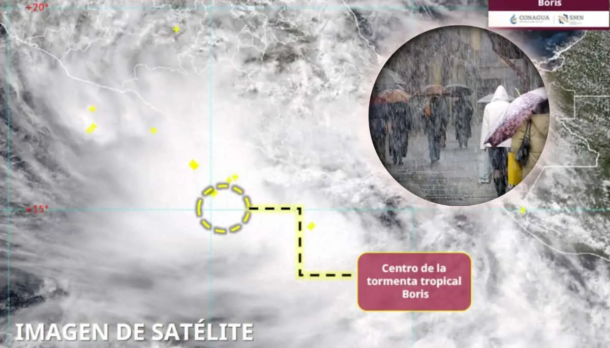 Conoce el estado y trayectoria de la recién formada tormenta tropical Boris.