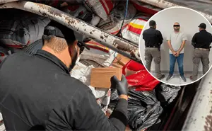 Lo detuvieron en Sonora cuando transportaba productos agropecuarios; una revisión reveló lo que ocultaba entre la carga