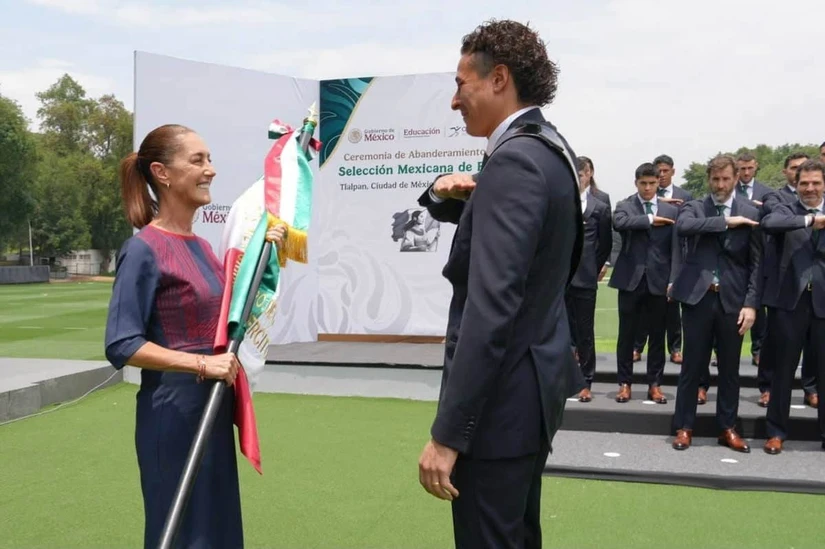 Selección Mexicana recibe el abanderamiento de Claudia Sheinbaum para el Mundial 2026