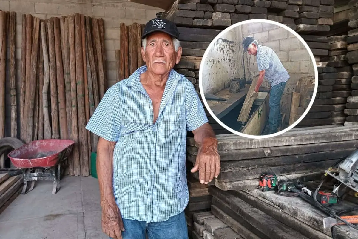 A sus 76 años, Pedro Don Abel Reyes es un ejemplo de resiliencia en Culiacán. Conoce su historia: de albañil a dueño de su propio negocio de madera. | Imágenes de Francisco Castro