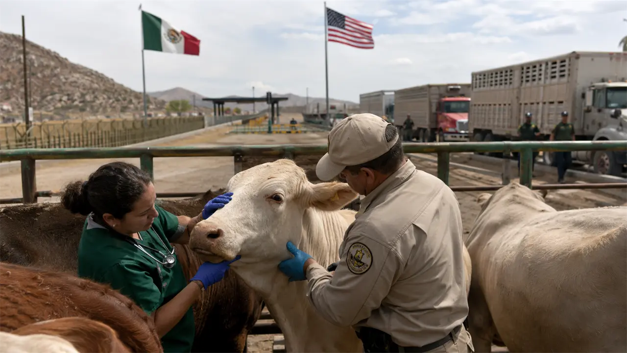 Estados Unidos endurece controles por el gusano barrenador y suspende envíos de ganado a México