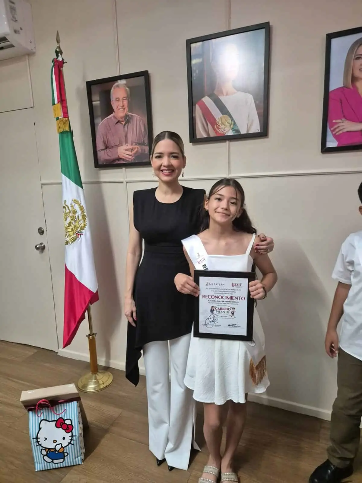 En su segundo intento de pertenecer al Cabildo Infantil de Mazatlán, Aleiza logró ser regidora 