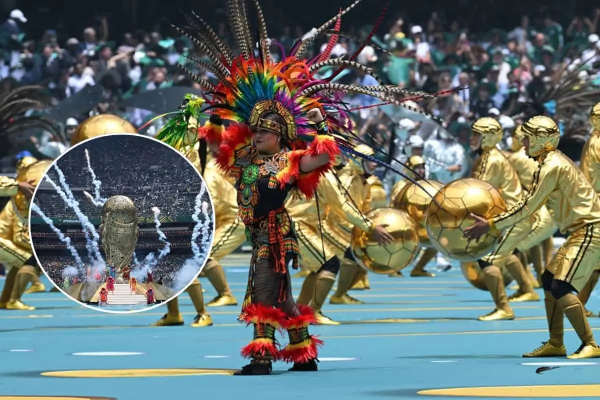 Ceremonia de inauguración del Mundial 2026 en México. Foto: AFP