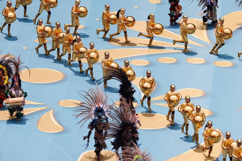 Así se vivió la ceremonia del Mundial. Foto: Rodrigo Oropeza/AFP