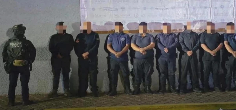 La Fiscalía llegó por ocho policías y entre ellos estaba la jefa de Seguridad municipal