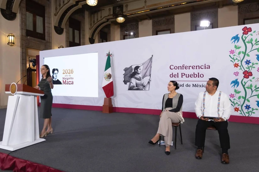 Aspectos de La Mañanera de este viernes 12 de junio del 2026.