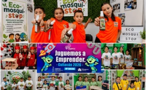 Niñas y niños de Culiacán transforman ideas en soluciones durante Juguemos a Emprender 2026