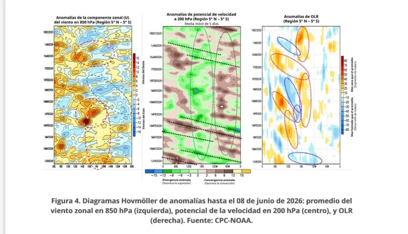 Pronóstico del Niño para México, según Conagua. Foto: Cortesía