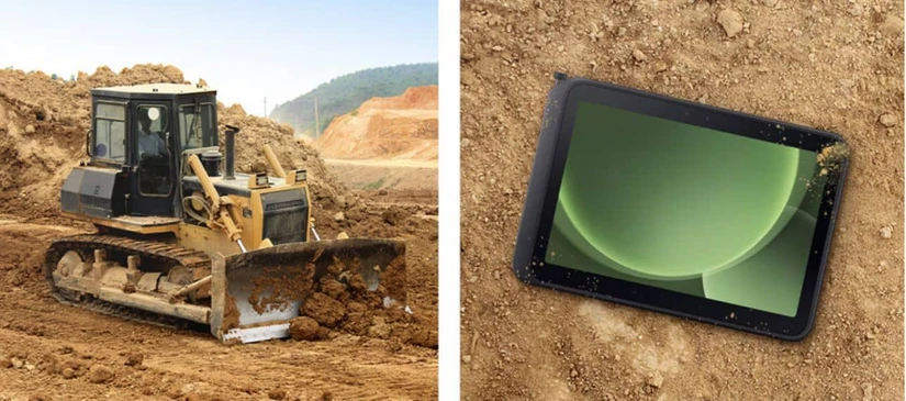 Samsung Galaxy Tab Active5 Pro viene con pantalla de 10 pulgadas y diseñada para condiciones extremas. Foto: Cortesía