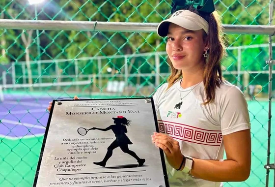 La ni&ntilde;a del mo&ntilde;o ya tiene su propia cancha. El emotivo homenaje a Monserrat Monta&ntilde;o Vaal, la mejor tenista juvenil que ha dado Sinaloa