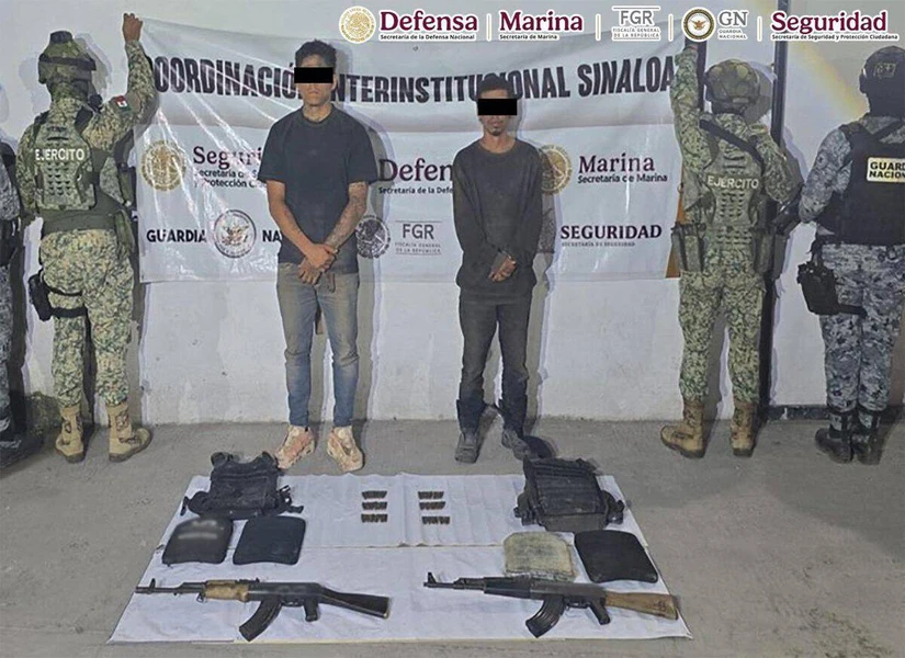 Cae líder regional y detienen a 11 presuntos criminales tras operativos simultáneos en Sinaloa