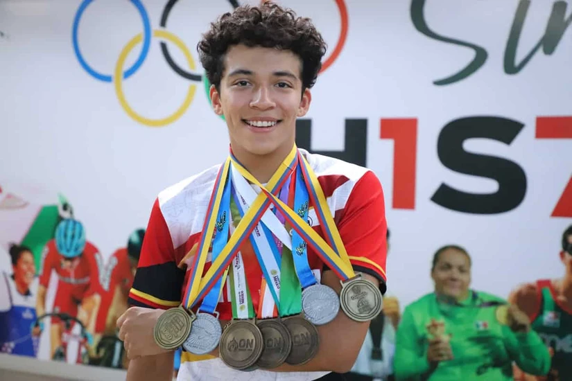 Máximo Kaleb Estrada busca una medalla mundial y sueña con representar a México en Juegos Olímpicos. Foto: ISDE