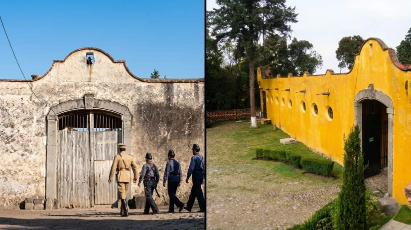 Hacienda de la Encarnación en El Siete Leguas, el antes y el después. Foto: Cortesía