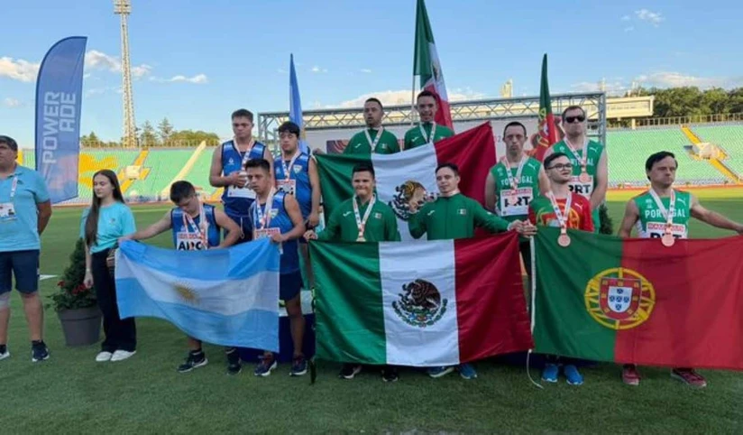 México cosecha sus primeras medallas en los Mundiales de Síndrome de Down . Foto. Cortesía