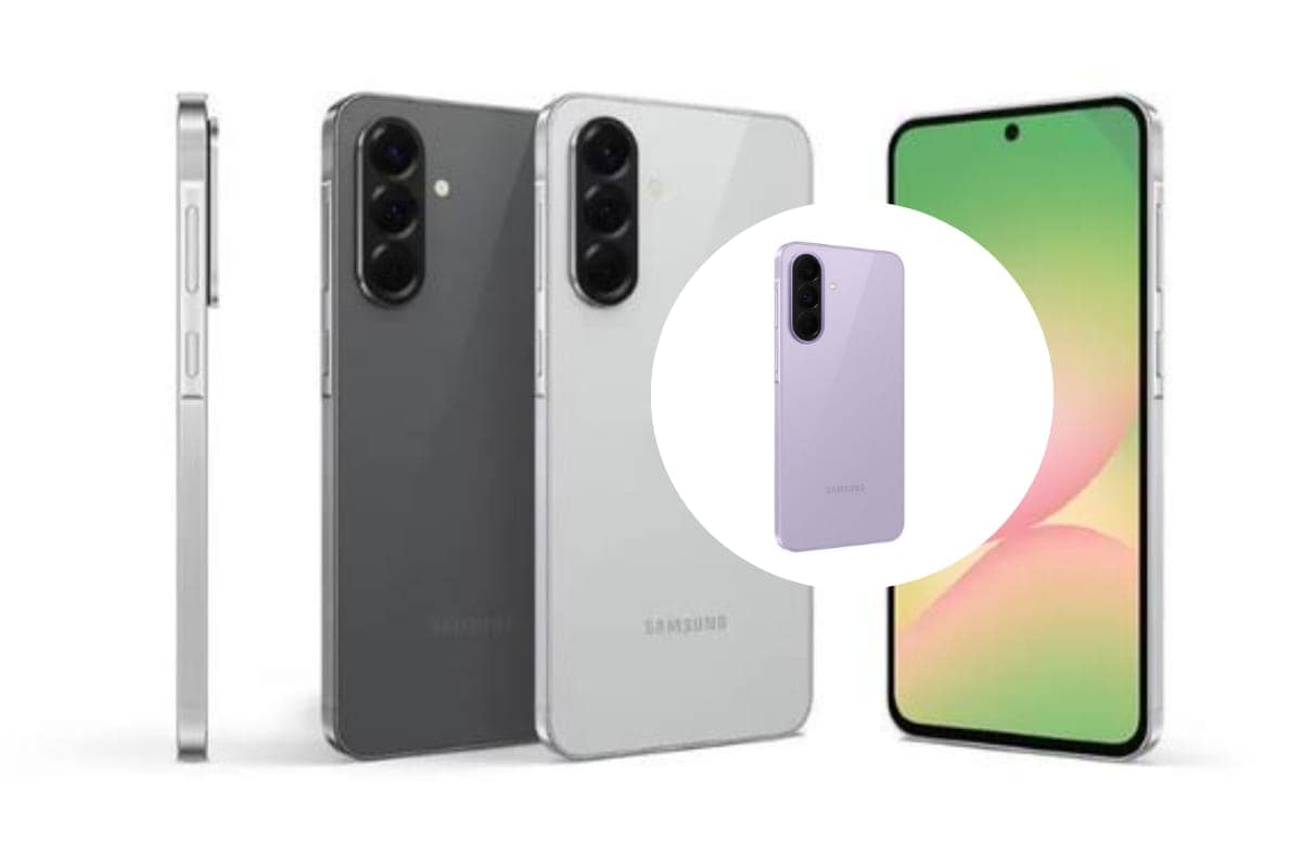 Celulares de Samsung con diseño estilizado. Foto: Cortesía