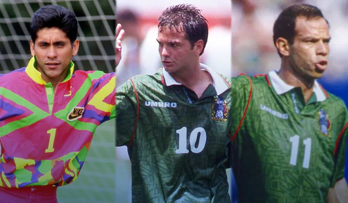Los tres jugaron juntos en 1994. Foto: Especial