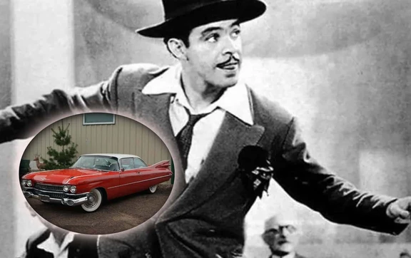 Germ&aacute;n Vald&eacute;s Tin Tan y su amor por los autos de lujo Cadillac