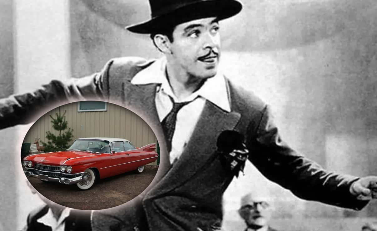 Tin Tan tenía una gran pasión por los autos de lujo Cadillacs.