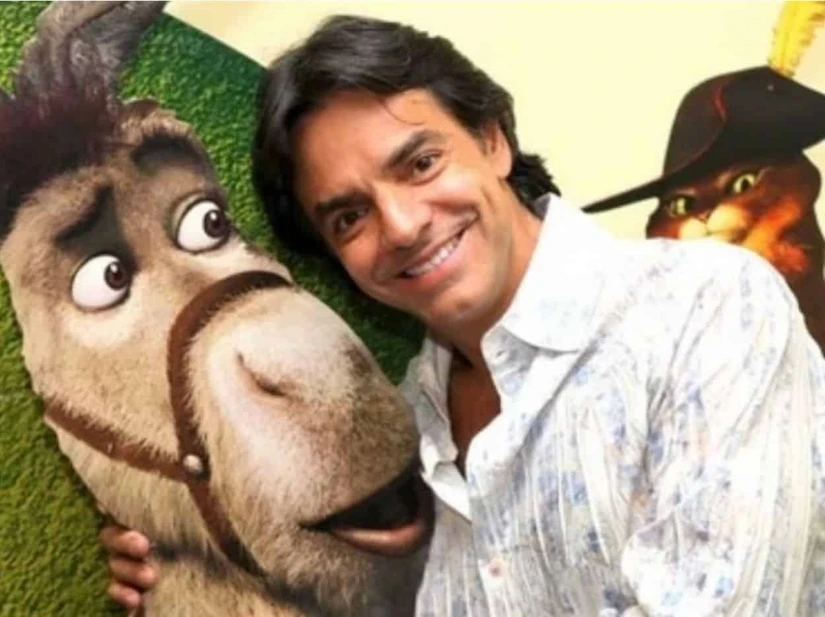 Salario de Eugenio Derbez por hacer el dobleje de la voz del burro de Shrek. Foto: Cortesía