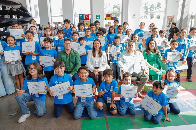 Niñas, niños y jóvenes sinaloenses compartieron proyectos que reflejan su talento, creatividad y pasión por la ciencia. Foto: CCS