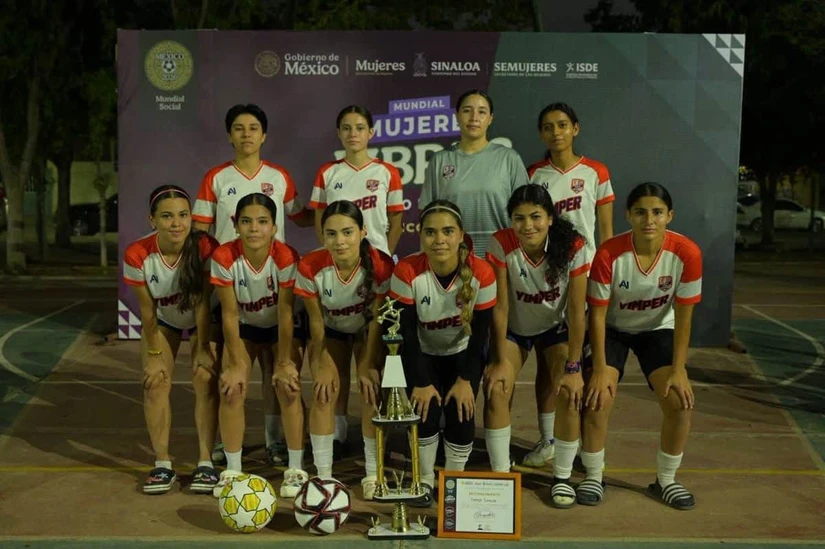 Yimper Sinaloa se corona campeón del Mundial Mujeres LIBRES 2026 en Culiacán. Foto: Secretaría de las Mujeres