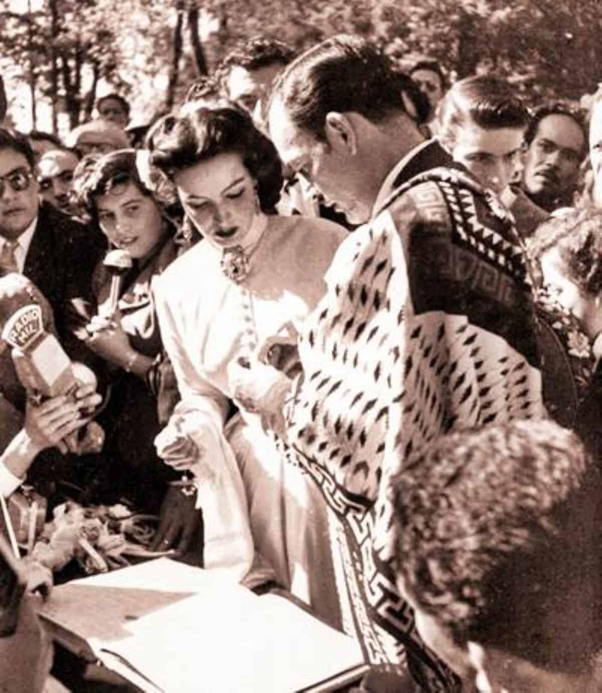 Aspectos de la boda de  Jorge Negrete y María Félix. Foto: Cortesía