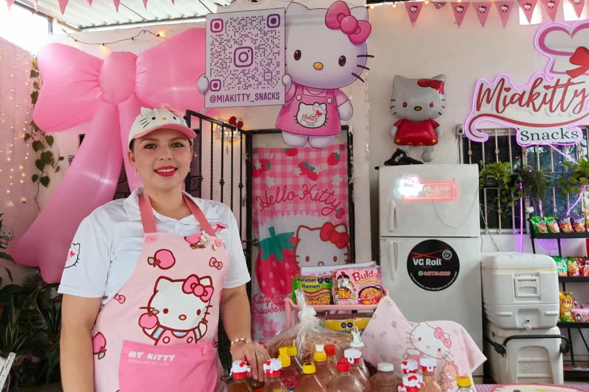 Entre ramen, fresas con crema y mucho color rosa, Citlaly Sosa convirtió su pasión por Hello Kitty en Miakitty Snacks, un negocio único que conquista a vecinos y visitantes en Culiacán. | Imágenes de Lino Ceballos
