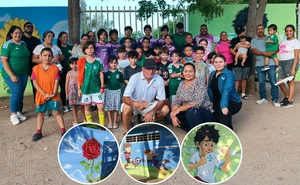 Develan mural en la Unidad Deportiva Pemex para promover el deporte y la identidad comunitaria en Culiacán