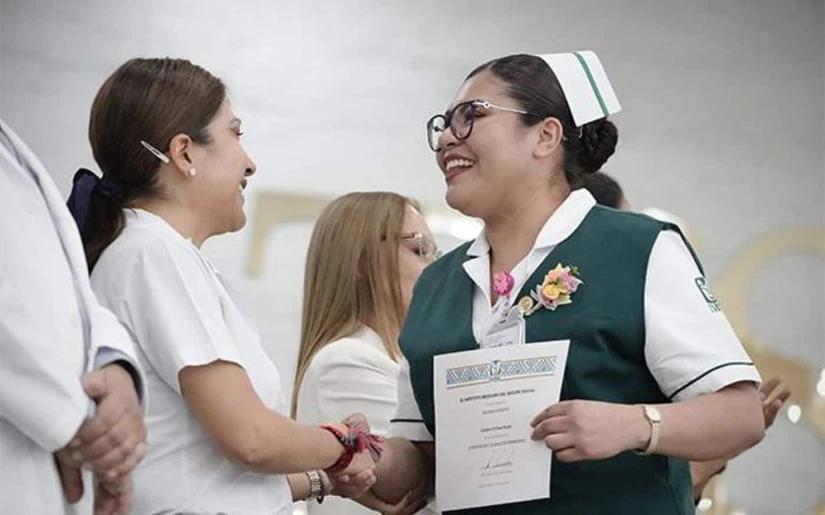 Prestaciones que ofrece el IMSS a las enfermeras. Foto: Cortesía