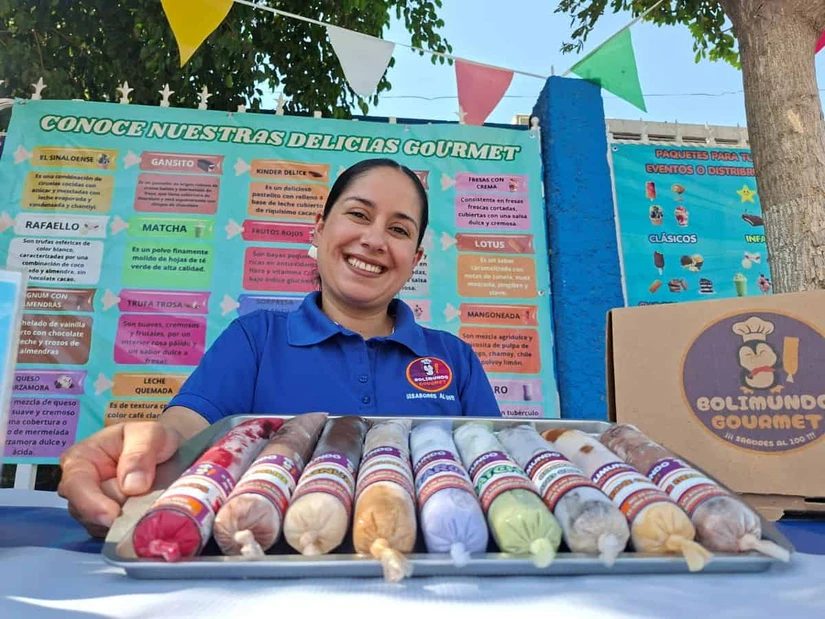Getsemany refresca y conquista paladares en Culiacán con bolis gourmet elaborados con amor, esfuerzo y perseverancia. Foto: Juan Madrigal