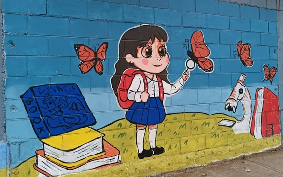 Murales y valores transforman la Primaria Aquiles Serd&aacute;n al sur de Culiac&aacute;n