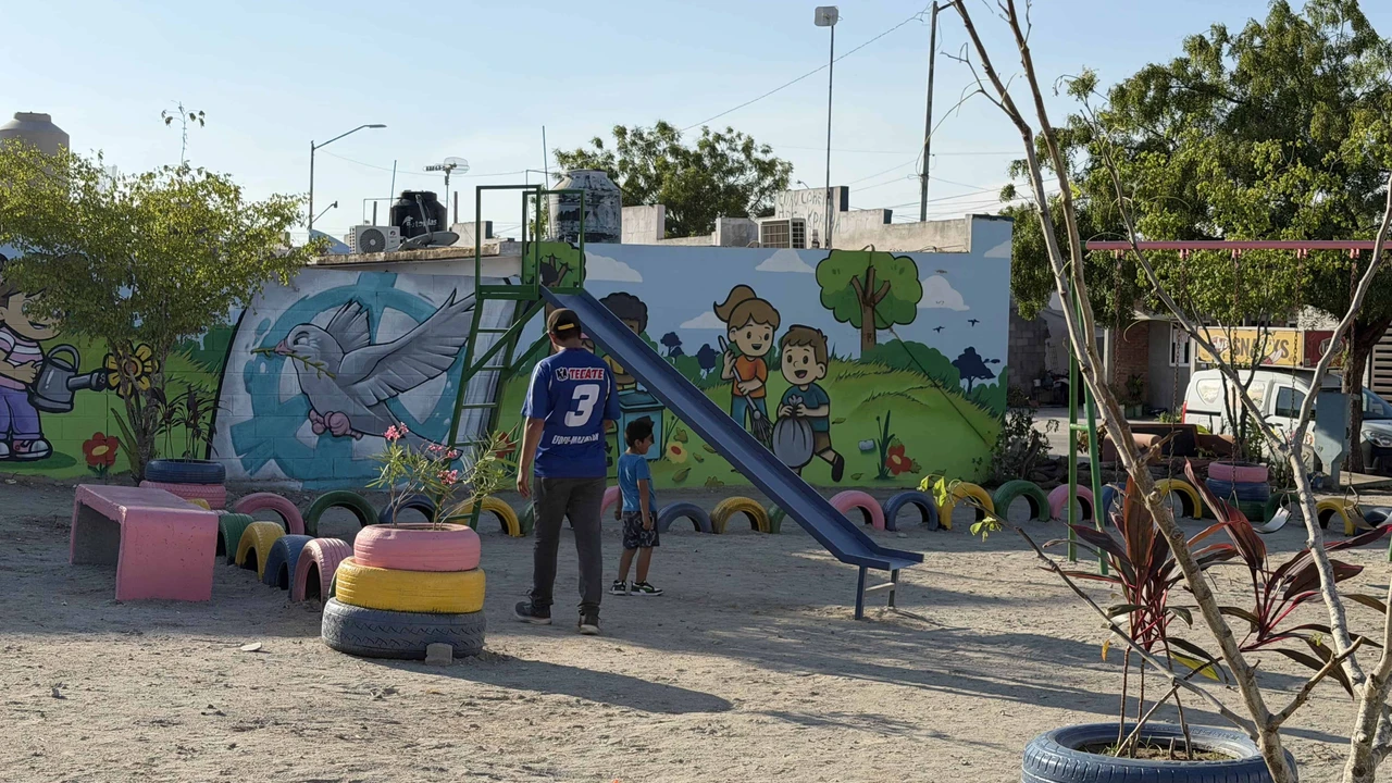 Niñas y niños del sector Pradera Dorada II en Mazatlán tienen un espacio renovado para jugar, convivir y acercarse este verano