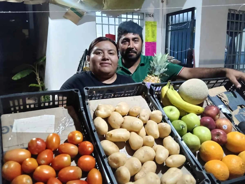 Irene Valente Rubio cuenta con el apoyo incondicional de su esposo Nicolás García para esta aventura de su emprendimiento.