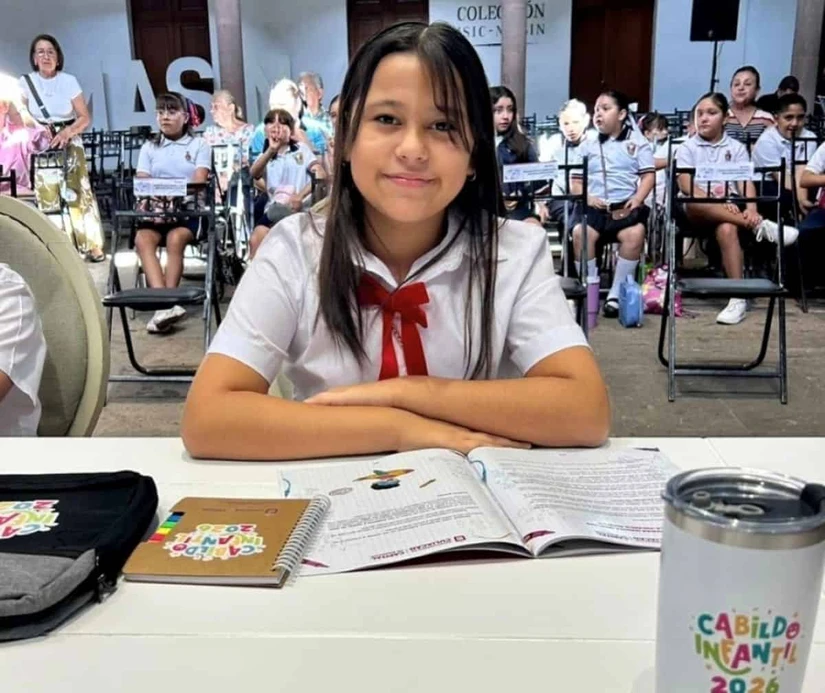 Luna Marián propone acciones para disminuir la violencia en Cabildo Infantil Culiacán 2026. Foto: Juan Madrigal
