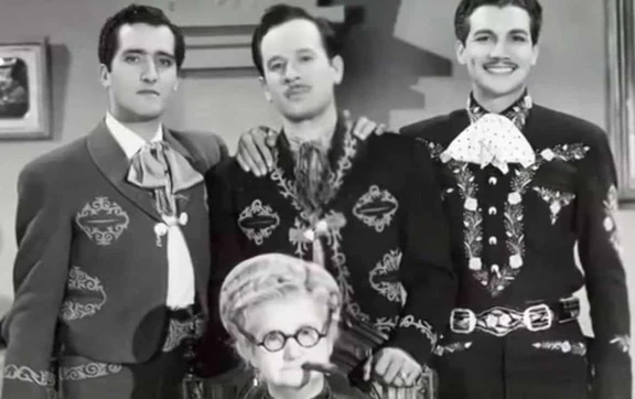 &iquest;Qu&eacute; artistas eran Los tres Garc&iacute;a? Los primos charros que conquistaron el Cine de Oro mexicano