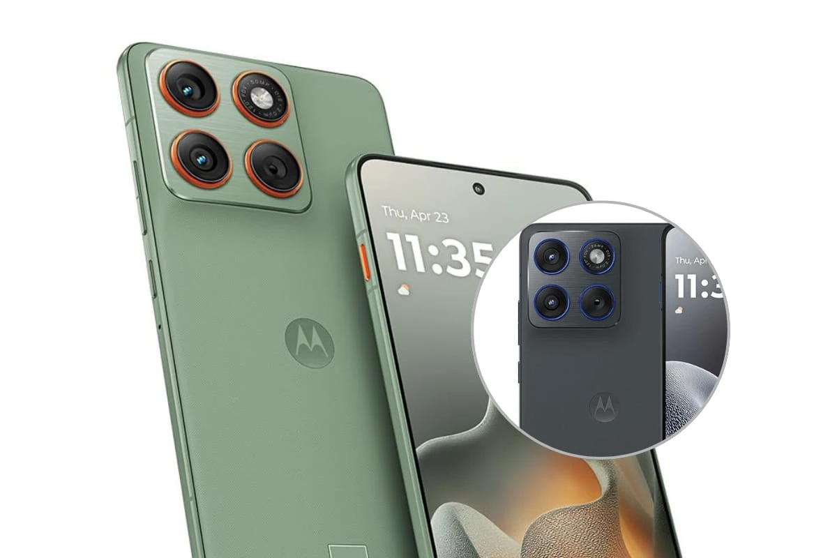 Celular Motorola con diseño estilizado. Foto: Cortesía